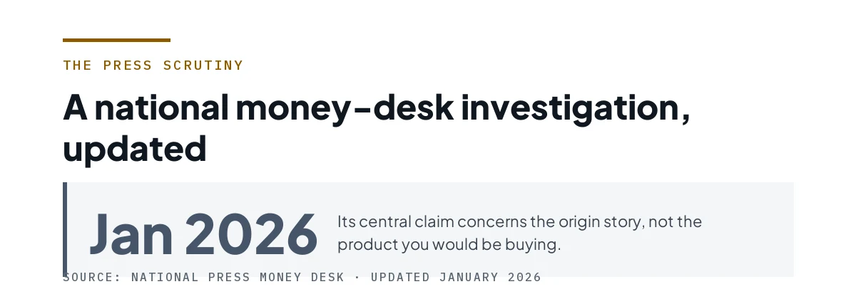 Figure marking January 2026 as the update date of a national money-desk investigation.